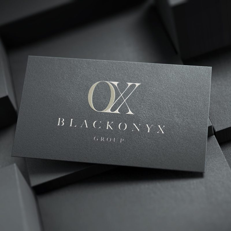 BLACKONYX - Studio CARD Logo Mockup BLACKONYX - Studio CARD Logo Mockup